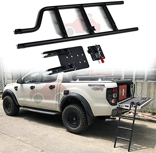 FTAPACCE Pickup Truck Heckklappe Leiter Fußtritt Leiter passend für Toyota Tacoma N220 240 250 260 270 2005-2015