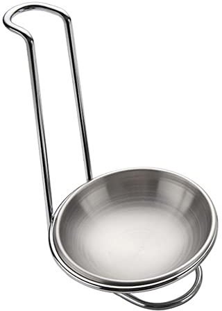 Stainless Steel Spoon Rest Vertical Cooking Utensil Holder for Restaurant Kitchen Countertop, 1 Piece