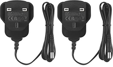 Security-01 2-Pack AC to DC 6V 2A Power Supply Adapter, Plug 5.5mm x 2.1mm, Center Positive