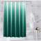Trimming Shop Polyester Gradient Shower Curtain Bathroom Curtain Mould & Mildew Resistant With 12 Curtain Hook Waterproof Bath Curtain 180 x 200cm Long Shower Curtain Liner, Light Green & White