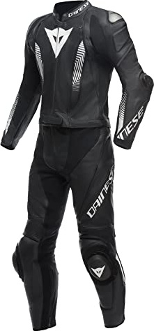 Dainese Laguna Seca 5 2-Teiler S/T Motorrad Lederkombi, schwarz/weiß, 28