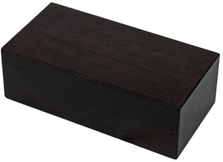 Hohe Holz-Beans, Dicke 6,5 cm, Massivholz, gerade Kanten, dunkle Walnuss-Oberfläche, verschiedene Maße, Holzböcke Baumscheiben (20 x 10 x 6,5)