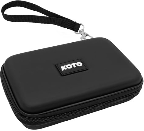 KOTO darts KOTO Dartwallet Eva Medium Schwarz, Darttasche mit Reissverschluß, Dartetui Logo, Dart Hülle, Dartkoffer, Darts Box