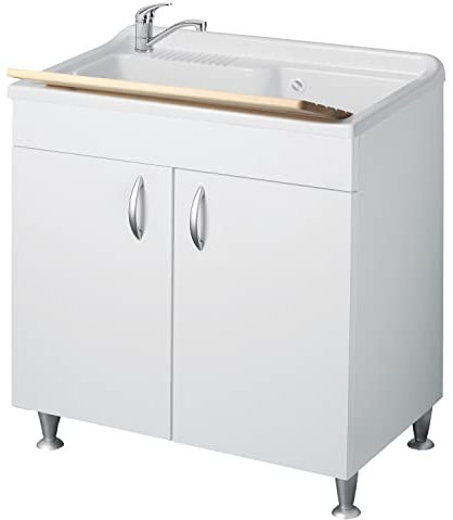 Lavatrice con mobile bianco 45x50 cm mod. Eco