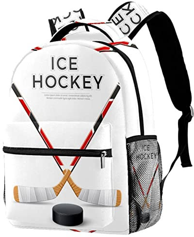 Wangsxing Laptop Rucksack Eishockey Schulrucksack 14 Zoll Laptoptasche Für Schule Arbeit Reisen 29.4x20x40cm