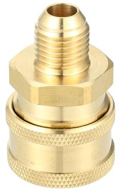 Hihaha Pressure Washer Coupler/Outer Female Washer Gun Adapter Universal for Car/Durable Brass M14 x 1.5 43mm Length / 1 Pcs Copper Tone