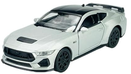 Welly 2024 Ford Mustang GT Silber ca 1/34-1/39 Metall Modell Auto Die Cast Neu im Kasten