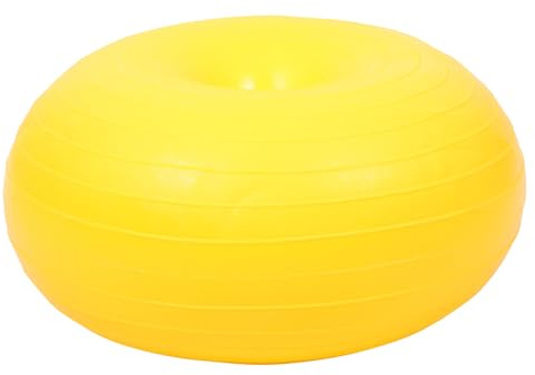 Professioneller Pilatesball Gymnastikball für Balance und Training Gelb | Pvc, Belastbar für Workouts und Gleichgewichtstraining, Tragbar, Vielseitig Einsetzbar im Alltag