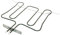 FIGEVIDA Resistenza forno superiore grill 335 x 325 mm. Watt. 1800-806890523 - RE2416/OR PER SMEG