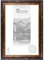 CLAMARO 'LYON' Bilderrahmen Antik 40x50 Massivholz | Braun Schwarz Gold | 56 mm breite Shabby Chic Vintage Barock Leiste | Holzrahmen inkl. Acrylglas, Rückwand, Metall Aufhänger