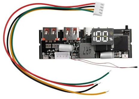 Qerwsdty QC3.0 65 W Bidirektionales Mobiles Schnelllademodul Power Bank 18650 Schnelllademodul PD QC SCP VOOC 3S