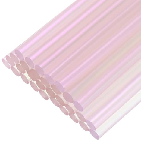 sourcing map 30pcs Mini Hot Glue Sticks for Mini Glue Gun, 4-inch x 0.28-inch Glue Gun Sticks for Art DIY Craft, Dull Purple