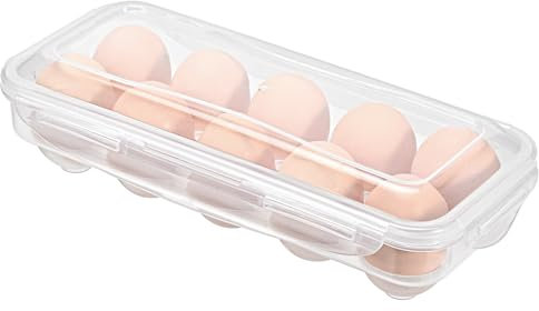 Szaboviktoria Transparent Eierbox 10 Eier, Eierbehälter, Eierhalter Kühlschrank, Eier Kühlschrank Organizer, Eier Transportbox, Für Kühlschrank, Küche