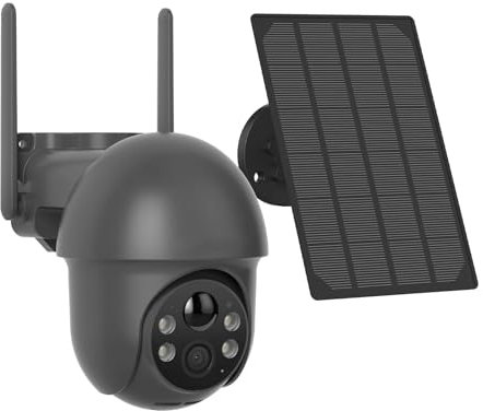 KKENZA 5MP Solar Outdoor Camera Security Surveillance Wifi Solar Camera Remote Viewing Two-Way Voice Flash Siren Alarm