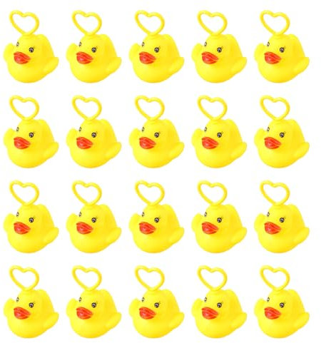 20 Pièces Jeux De Pêche Au Canard, Jouet De Pêche Flottante, Canard en Plastique, Jouets Spongieux Lumineux Développement Sensoriel, Jouets De Baignoire De Canard, Jouets pour L'heure du Bain