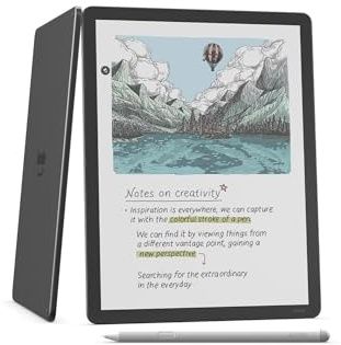 Amazon Kindle Scribe Colorsoft 64GB (newest model) — 11” paper-like color display with front light — Thin, light, powerful — Write in notebooks, documents, and books. Includes Premium Pen - Graphite