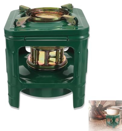 Wshxjzyay Kerosene Stove, Picnic Burner Furnace, Portable Kerosene Stove 8-Wicks for Hiking, Backpacking, Survival and Camping