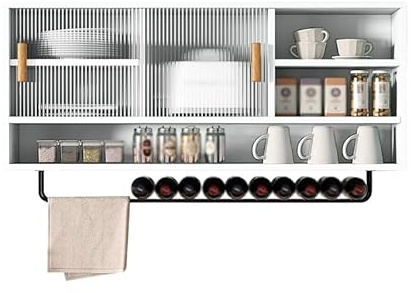 Wandmontierter Acryl-Schiebetürenschrank für Küche, Wohnzimmer, Esszimmer und Badezimmer