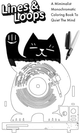 Lines & Loops: Minimalist coloring book to quiet the mind.