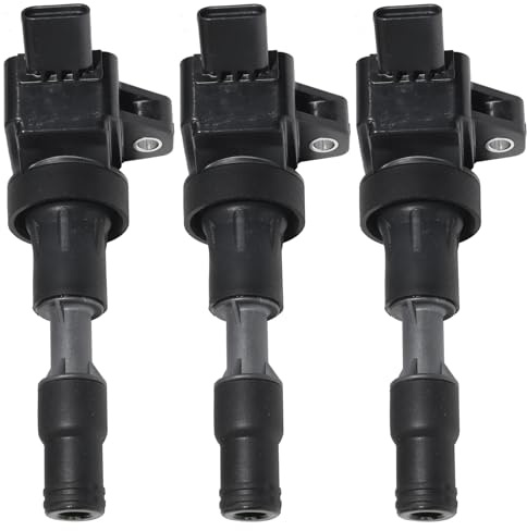Partsline (Lot de 3) Bobine d'Allumage compatible avec i10 II, i20, i30, Kona, Cee'd, Picanto III, Rio IV, Stonic, Xceed 1.0 T-GDi - Réf 2730104110