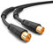 HB-DIGITAL 15m de câble d'antenne 8K UHD Câble d'antenne HDTV reliant le câble coaxial à la prise Câble coaxial plaqué or avec noyau de ferrite 2X DAB+ DVB-T/T2 DVB-C/C noir