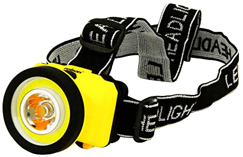 Rolson 61461 LED and COB Head Lamp, Black