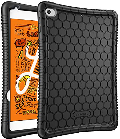Fintie - Carcasa de silicona para iPad Mini 5ª generación 2019 y iPad Mini 4, diseño de miel negro