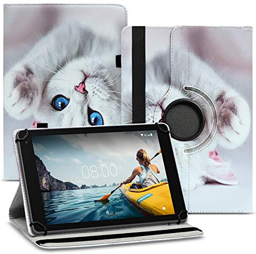 Nauci Tablet Hülle kompatibel für Medion Lifetab E10512 E10421 E10440 Tasche Schutzhülle Case Universal Cover Standfunktion 360° Drehbar