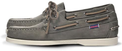 Sebago Docksides Portland Crazy H, Scarpe da Barca Uomo, Grigio (Dark Grey 917), 46.5 EU