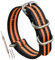 MZBUTIQ 21mm Schwarz/orange Uhrenarmband Nylon Watch Straps Ersatz für Herren Damen Matte Silberne Schnalle
