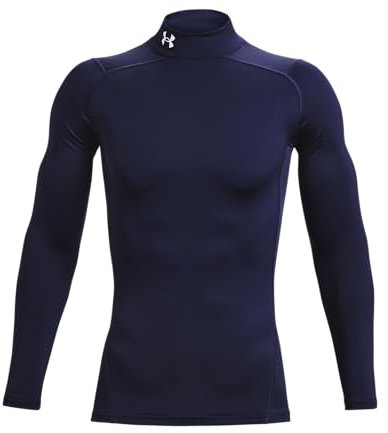 Under Armour Herren UA CG Armour Comp Mock, Herren Funktionsshirt mit Stehkragen, Langarmshirt für den Winter beim Laufen und Skifahren mit Anti-Geruchs-Technologie