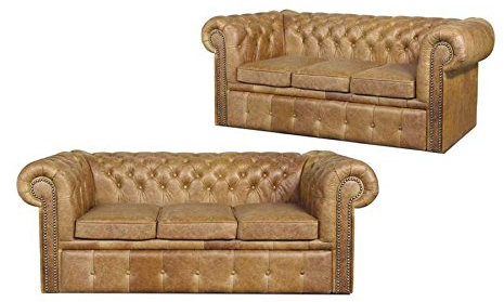 JVmoebel Chesterfield Designer Sofa Couch Polster Garnitur 3 Sitzer Napoli Sofas Möbel
