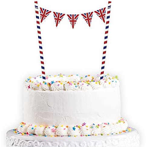 amscan 9913016 A Day to Remember Bunting Cake Topper (6pcs, 19.7cm x 22cm)