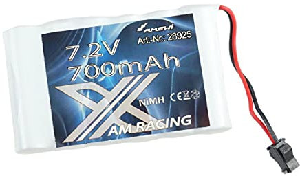 EFASO Power Akku 7,2V 700mAh NI-Mh mit HBX Stecker Huina Bagger 1350, 1550, Revell Digger 2.0 24924 (43590), Amewi 22403, s-Idee 18145