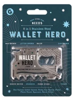 LND Gifts Wallet Multi Tool Credit Card Wallet Tool Stainless Steel - Inspiring Camping Accessories, Can Opener & Card Wallet - Gadgets for Men