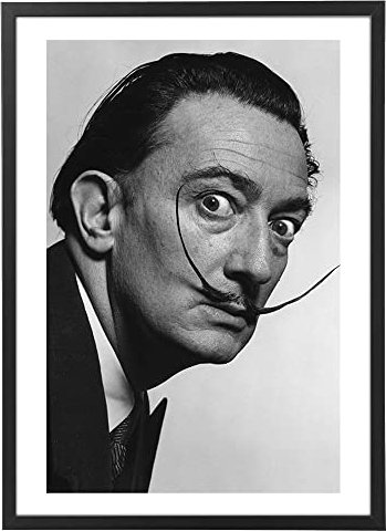 Poster Kunstdrucke Gemälde Bilderrahmen – berühmte Ikonen – verschiedene Größen verschiedene Farben Made in Italy – Wandset Wohnzimmer Schlafzimmer Schlafzimmer Küche (Salvador Dalì)