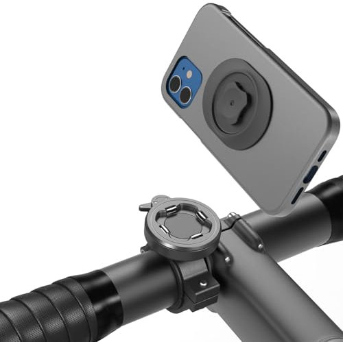 Sincetop Mountain Bike Phone Holder, Motorbike Phone Holder for Bike with Universal Adapter, Upgraded Aluminum Bicycle MTB Bike Phone Mount, Quick Detach Bike Mobile Phone Holder Built-in Ultra-Lock