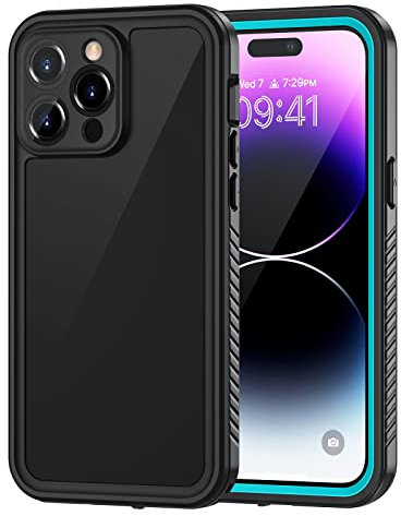 Lanhiem for iPhone 14 Pro Case, IP68 Waterproof Dustproof Shockproof 14 Pro Cases with Built-in Screen Protector, Full Body Sealed Protective Front and Back Cover for iPhone 14 Pro -6.1 inch (Blue)