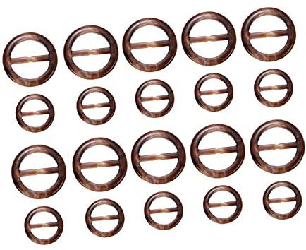 CHILDWEET 40St Runde japanische Schnalle belt buckle gürtelschnalle buckle Hausschuhe für Frauen Blusen für Damen Hausschuhe für Damen Clips für Seidenschals Kleidungsdekor runden Schalring