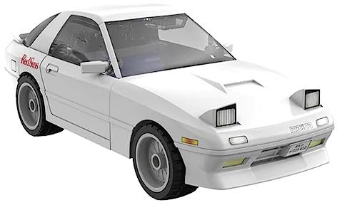 CaDA Mazda RX-7 FC3S 'White Comet of Akagi' - Modellauto, Auto, 1:35, 66 Teile, Weiß, Manga-Fans, Racing-Enthusiasten, Modellbauer, Unisex, Jugendliche, 120+, 14x21x6 cm, Batteriefrei
