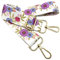 Verstellbarer Schultergurt Tasche Violett Rot, Taschengurte zum Wechseln, Taschengurt Breit mit Karabiner Gold, 80-130 cm Tragegurt Tasche für Damen Schultertaschen, Moderne Handtasche, 3.8cm, 604