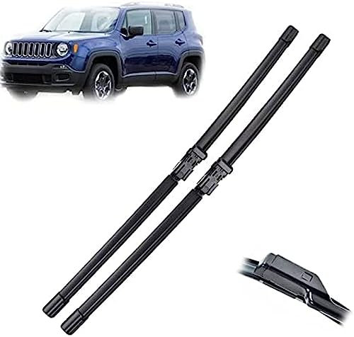 TRASKA Limpiaparabrisas Escobilla para Jeep Renegade BU 2014 2015 2016 2017 2018 2019 22 + 20,Escobillas limpiaparabrisas limpiaparabrisas Delantero limpiaparabrisas Accesorios