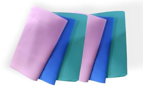 Terryshop74 6 magische Tücher aus reinem PVA Latex 30 x 30 cm 6 Stück 3 Farben PVC schnell ohne Reinigungsmittel reinigen
