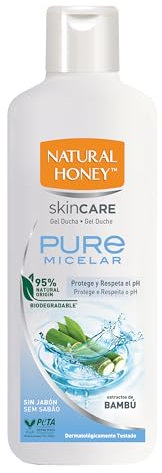 Natural Honey, Gel de Ducha Micelar Piel Sensible, con Hydradermal Complex, Purificante e Hidratante, Equilibrante de pH, 650 ml