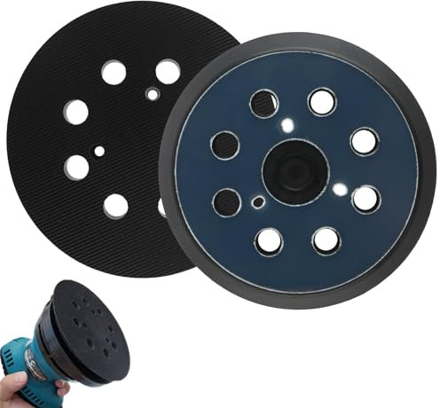 MIYUANGKJ 2 pcs 5 BO5031 Replacement Sander Pad 8 Hole Sanding Backing Pad Hook and Loop Replacement Sanding Pad for Makita BO5010 BO5030K BO5041 BO8041, 10-PGP3YAN