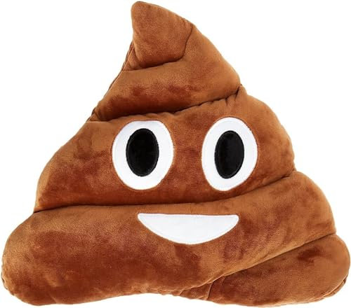 AMMICCO Niedliche Kaka-Puppe, kreativ, Kot, Emoji, Emoticon, Kissen, Spielzeug, Haus, Dekoration, schönes Geschenk (braun)