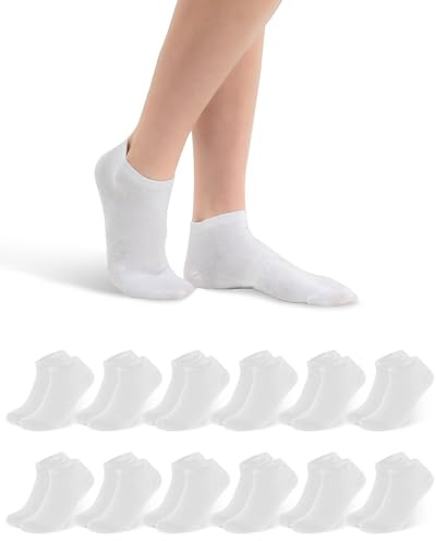 Libella Sneaker Socken Damen 35-38 39-42 12Paar Baumwolle Kurze Socken Herren 43-46 Unisex Söckchen Sportsocken Sneakersocken Damensocken Halbsocken