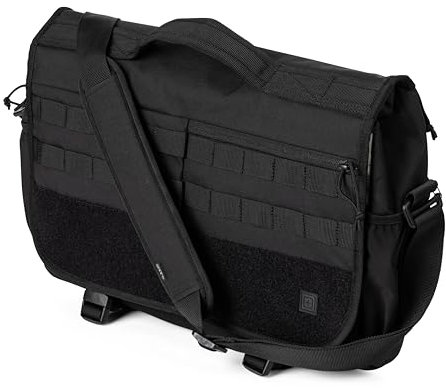5.11 Tactical Uni Overwatch Messenger Bag, Schultergurt, Laptop-Tragetasche, 18 Liter Fassungsvermögen, Stil 56648ABR, Schwarz
