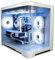 ionz Gaming PC - Desktop Computer, Ryzen 5 5600X, NVIDIA RTX 4060,16GB RAM 1TB SSD, 240mm AIO Liquid Cooling, Windows 11, 500W 80+ PSU, WiFi, White - Flow