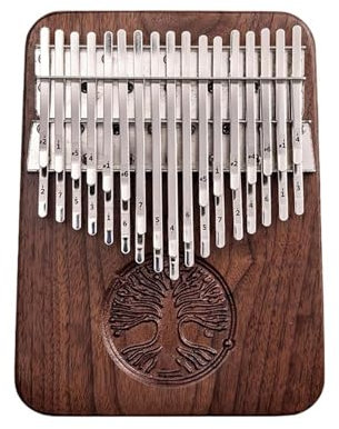 Kalimba Instrument Professionelle Kalimba 34 Tasten Schwarz Walnuss Kalimbas Daumenklavier Holz Kalimba B Flache Platte Kein Loch